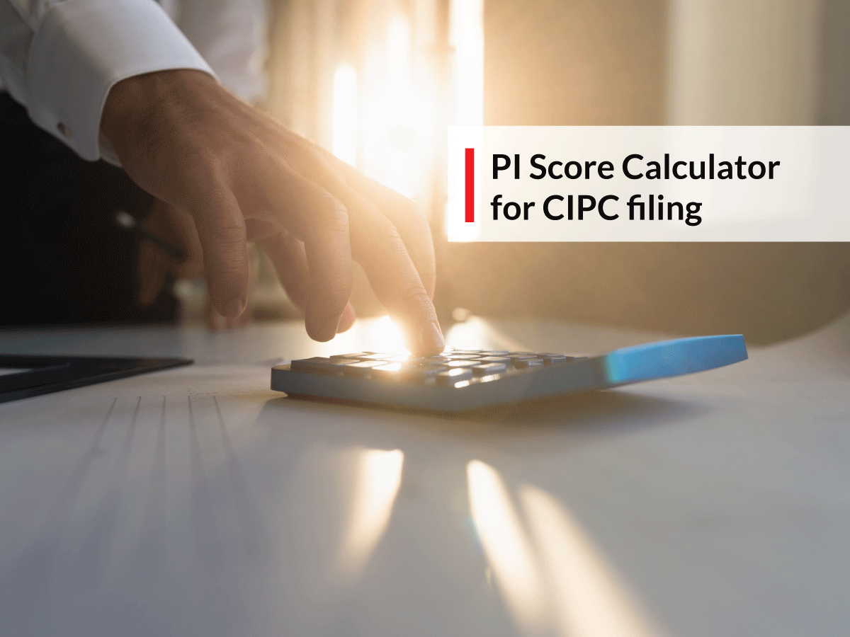 PI Score CIPC filing