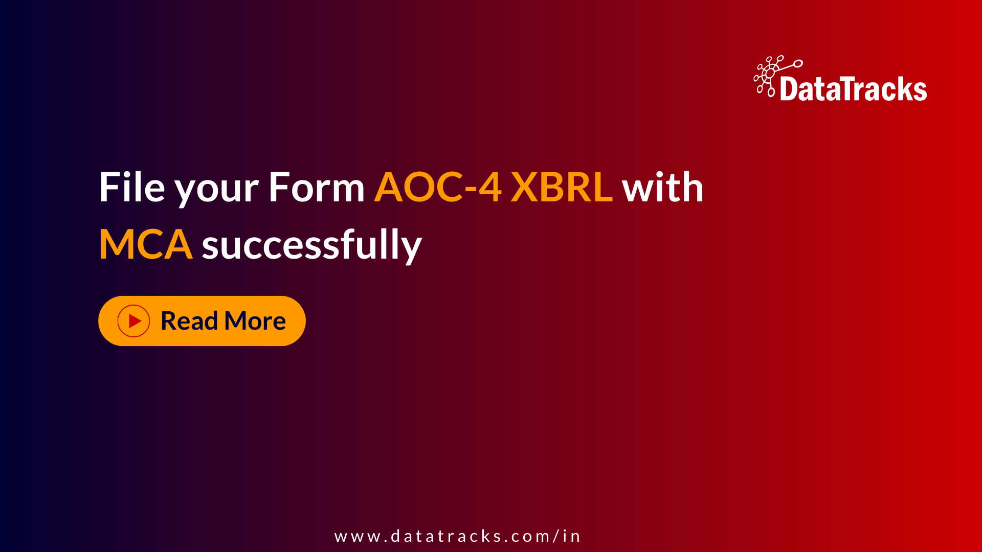 File your Form AOC-4 XBRL with MCA successfully